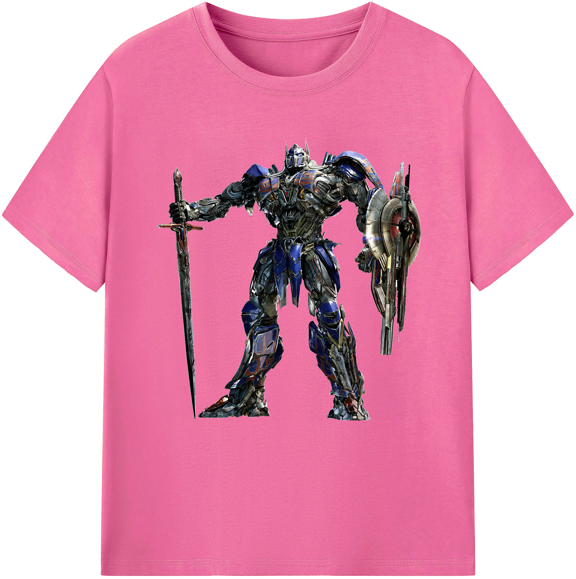 （画像用） Transformers トランスフォーマー レディースカジュアルプリントTシャツ（綿100％）